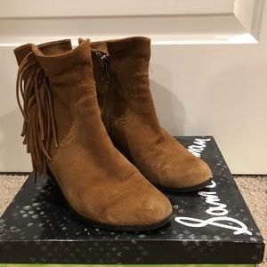 Sam Edelman Suede Fringe Booties